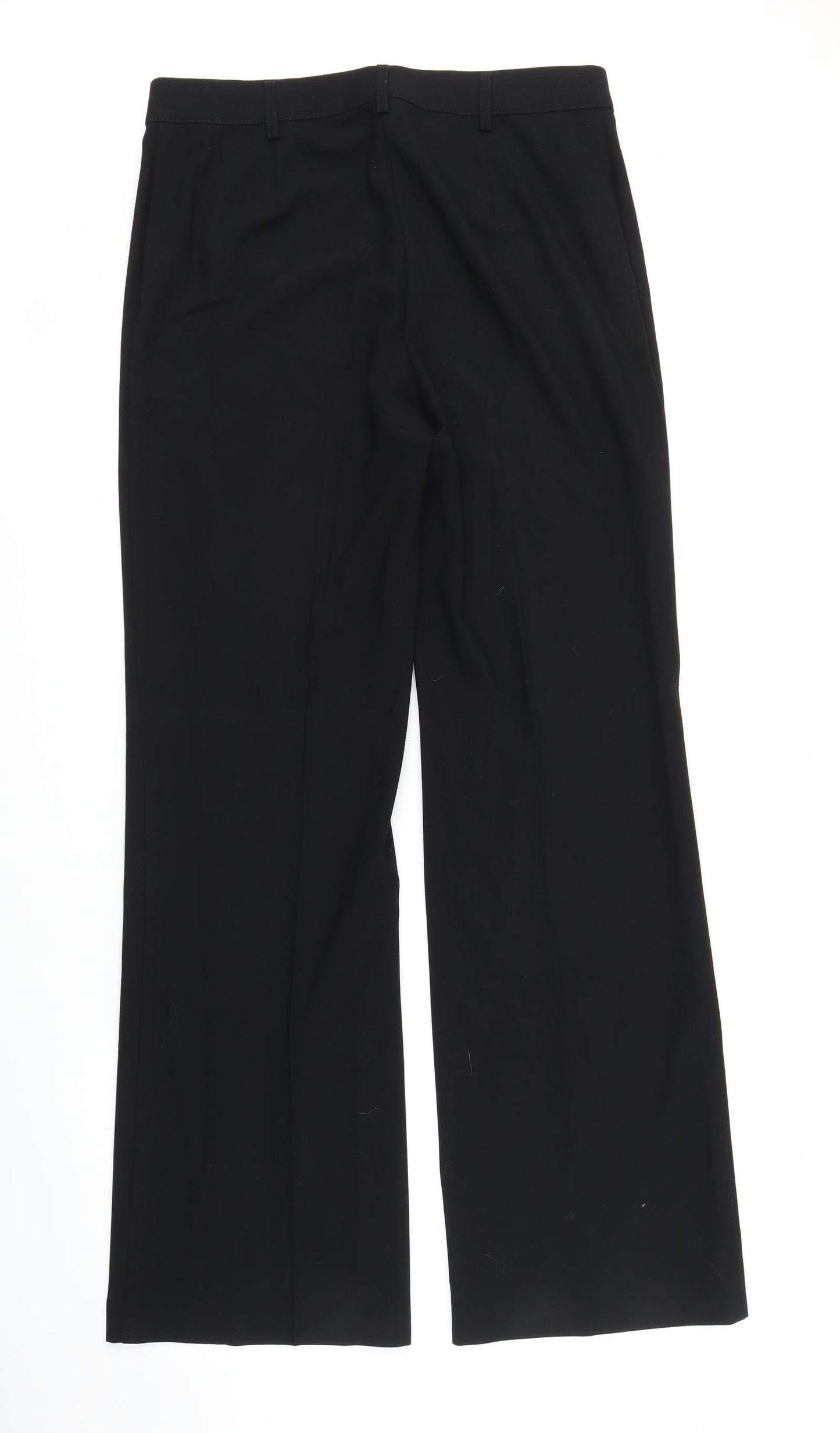 Womens UK Size S Preworn Regular Fit  Black Trousers