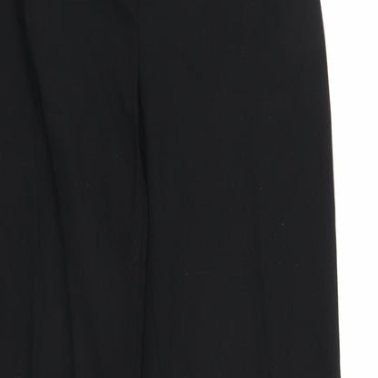 Womens UK Size S Preworn Regular Fit  Black Trousers