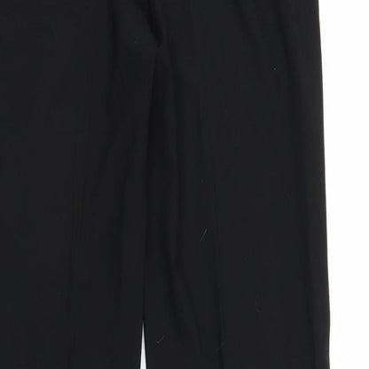 Womens UK Size S Preworn Regular Fit  Black Trousers