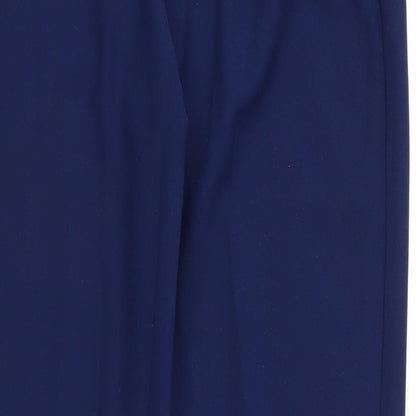 Womens UK Size L Preworn Regular Fit Capri Blue Trousers