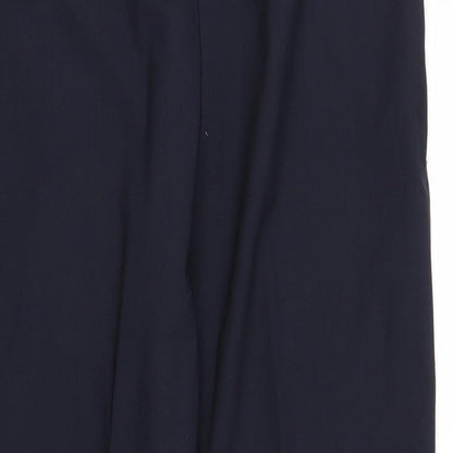 Womens UK Size L Preworn Regular Fit Capri Blue Trousers