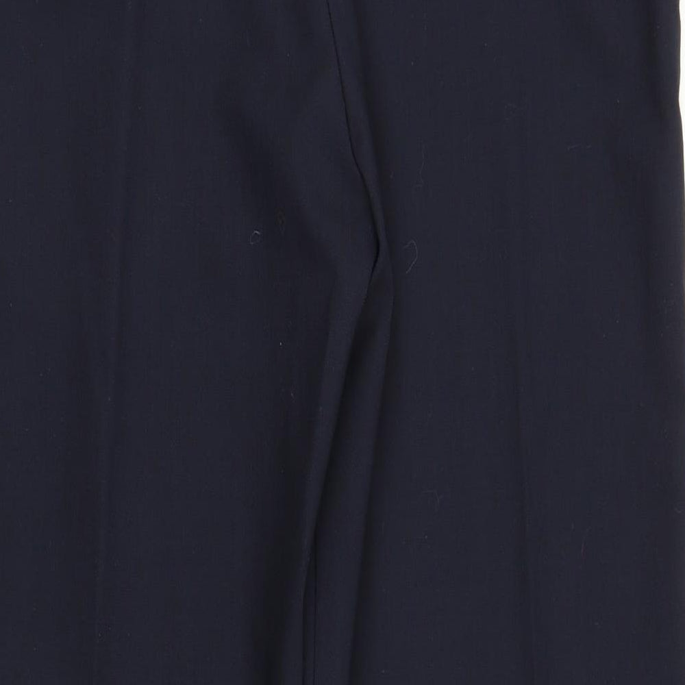 Womens UK Size L Preworn Regular Fit Capri Blue Trousers