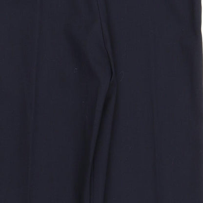 Womens UK Size L Preworn Regular Fit Capri Blue Trousers