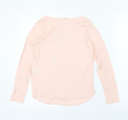H&M Girls Pink   Basic T-Shirt Size 11 Years  - Unicorn