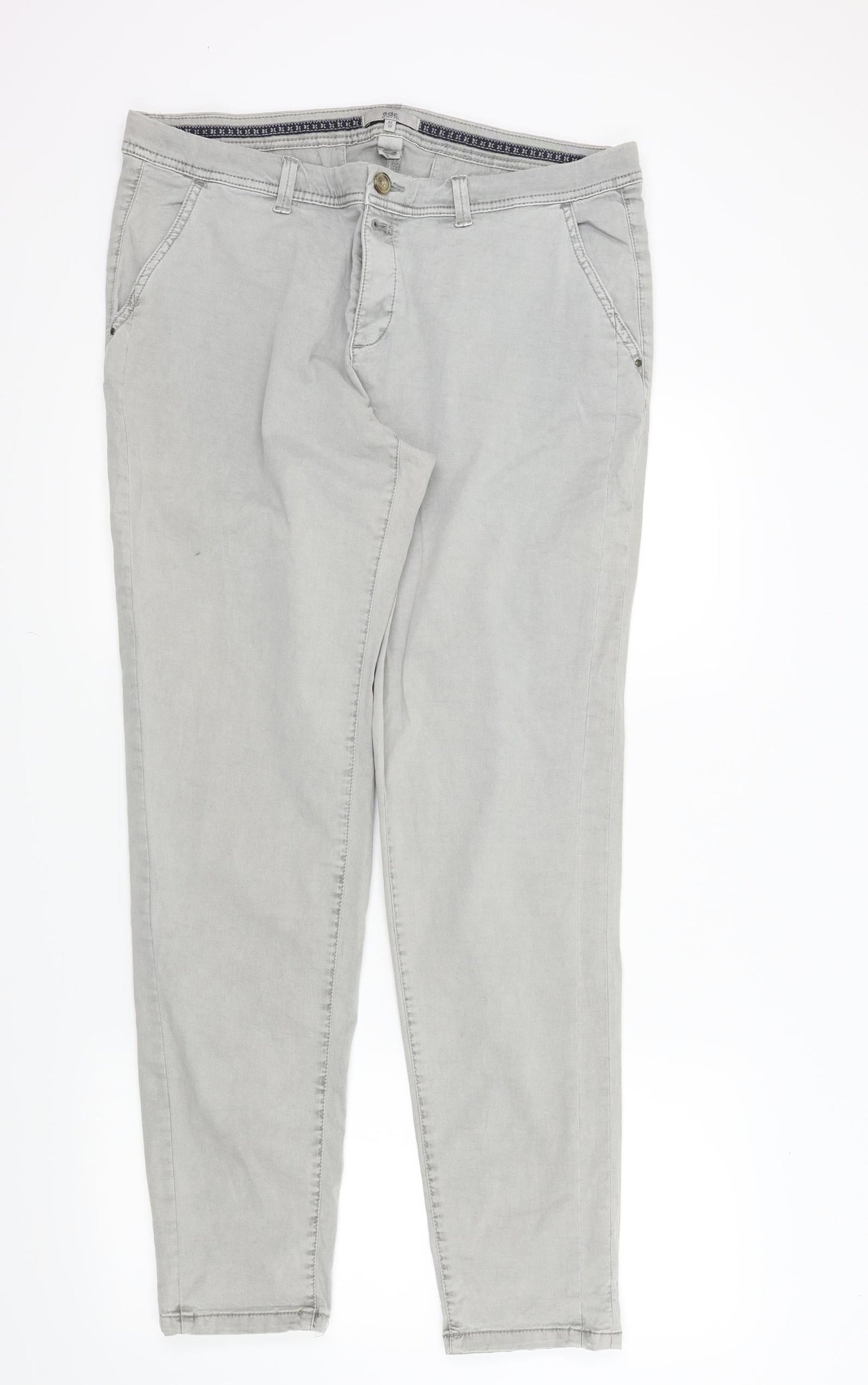 EDC Womens Grey   Straight Jeans Size 32 in L30 in