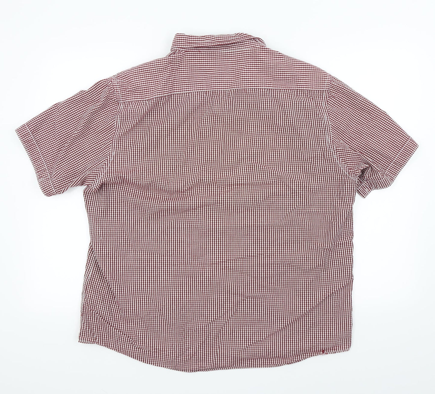 Authentic Mens Red Check   Button-Up Size L