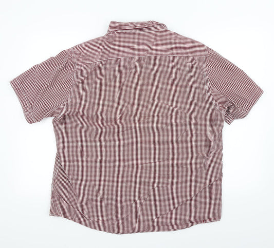 Authentic Mens Red Check   Button-Up Size L