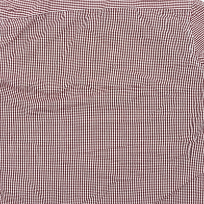 Authentic Mens Red Check   Button-Up Size L
