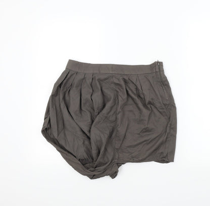 warhouse Womens Grey Colourblock  Hot Pants Shorts Size 12