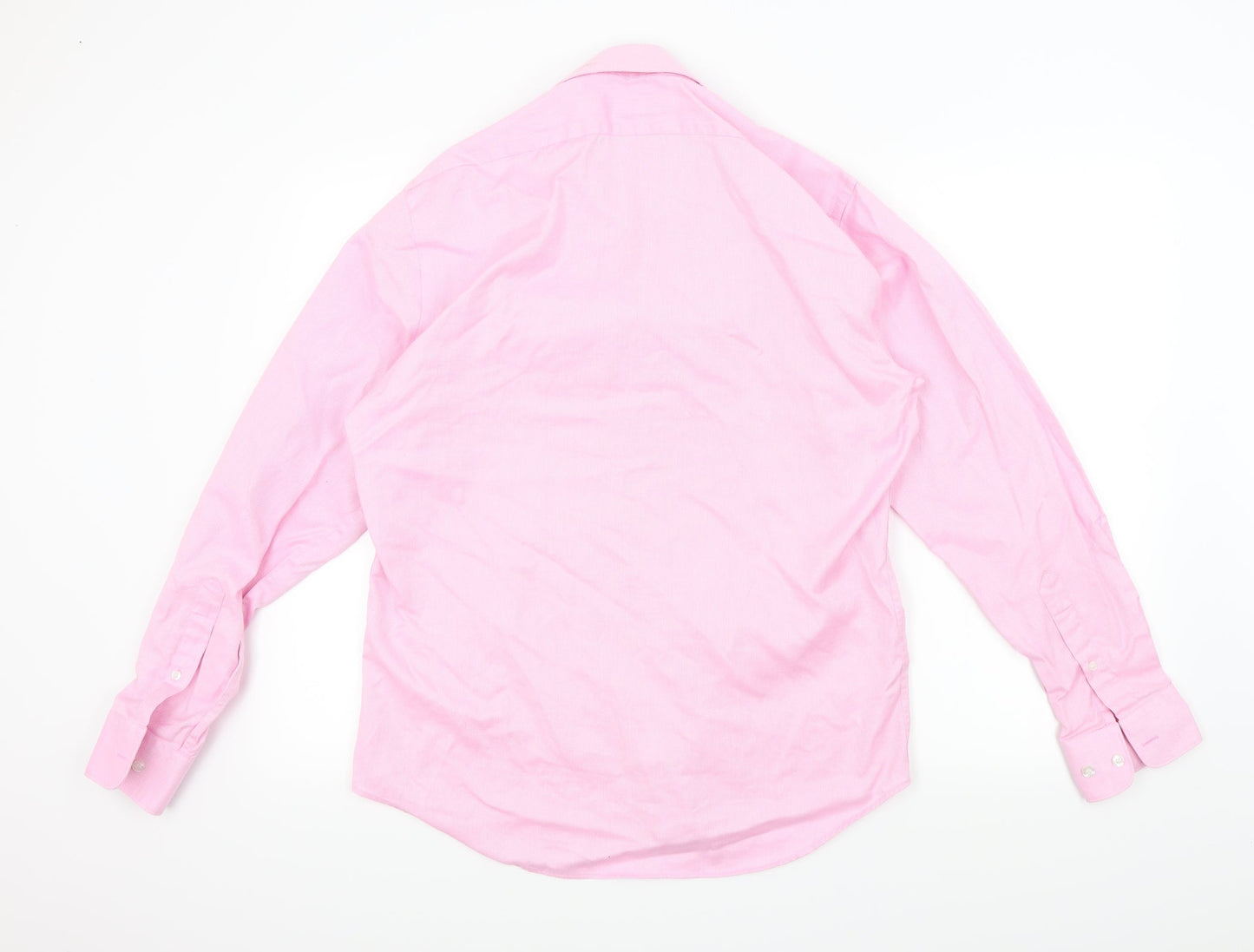 Mens UK Size L guthrie & valentine Pink  Button-Up Long Sleeve Casual Shirt