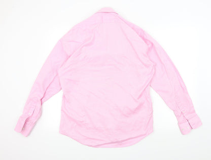 Mens UK Size L guthrie & valentine Pink  Button-Up Long Sleeve Casual Shirt