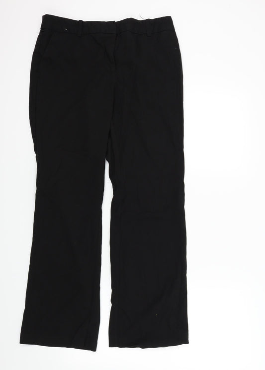 Womens UK Size 12 NEXT Regular Fit  Black Trousers