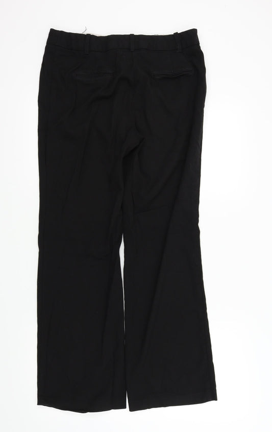 Womens UK Size 12 NEXT Regular Fit  Black Trousers