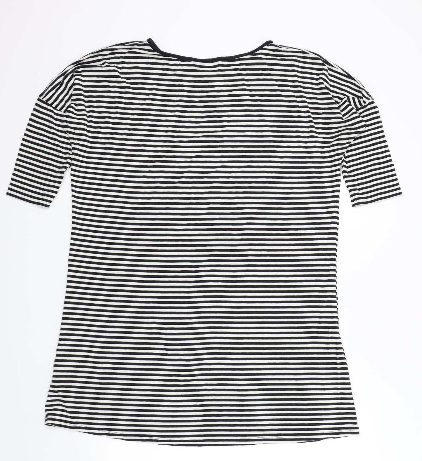 George Womens Black Striped  Top Dress Size 12