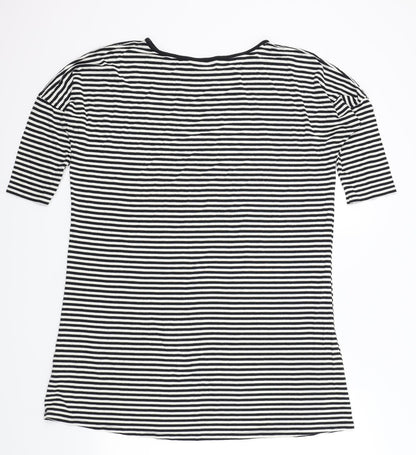 George Womens Black Striped  Top Dress Size 12
