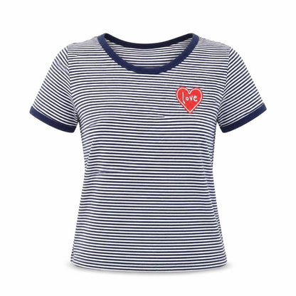 Womens UK Size S Divided Blue Basic T-Shirt