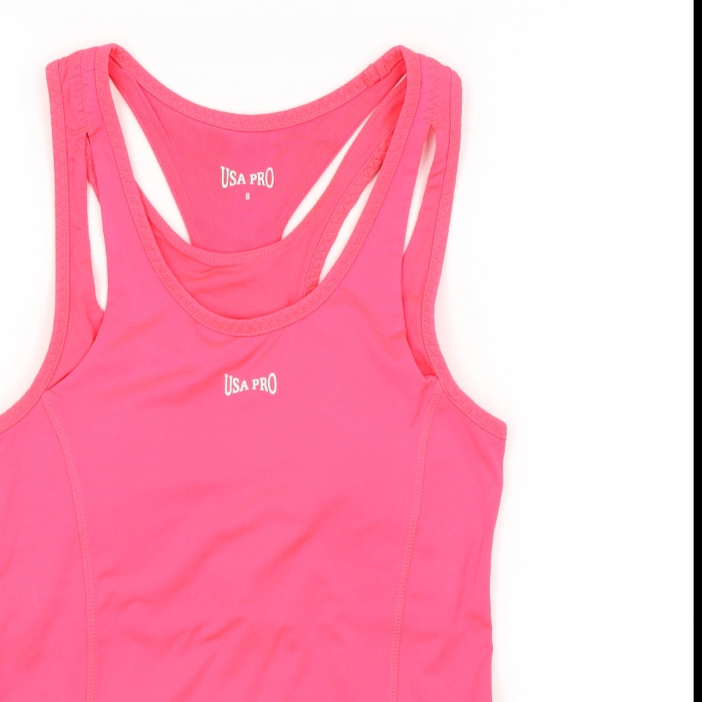 USA Pro Womens Pink Colourblock  Basic Casual Size 8  - usa pro