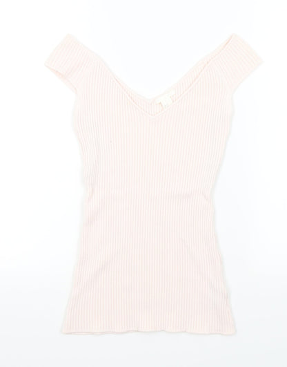 H&M Womens Orange   Pullover Jumper Size M