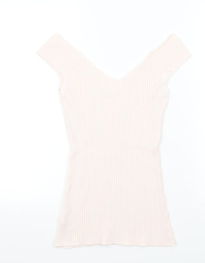 H&M Womens Orange   Pullover Jumper Size M