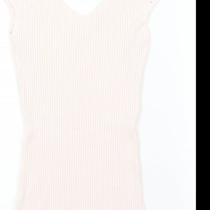 H&M Womens Orange   Pullover Jumper Size M