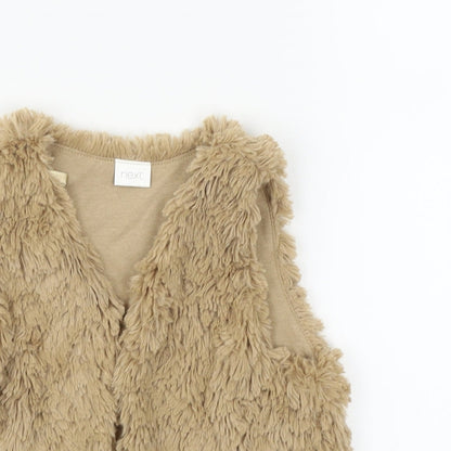 NEXT Girls Beige   Vest Jumper Size 2-3 Years
