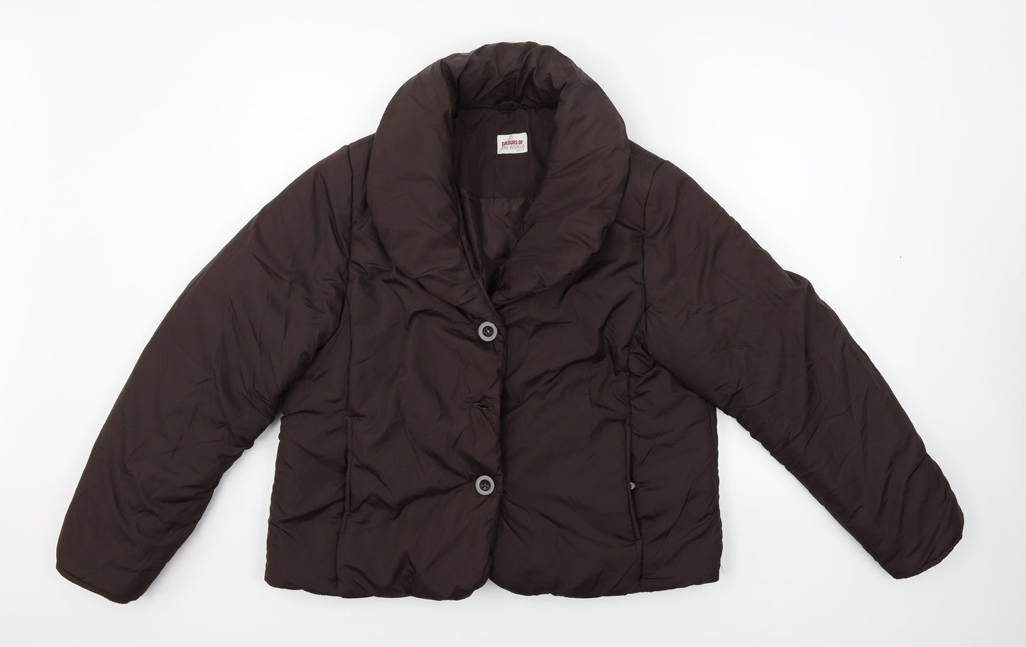 Colours of The World Womens Brown   Jacket Coat Size M
