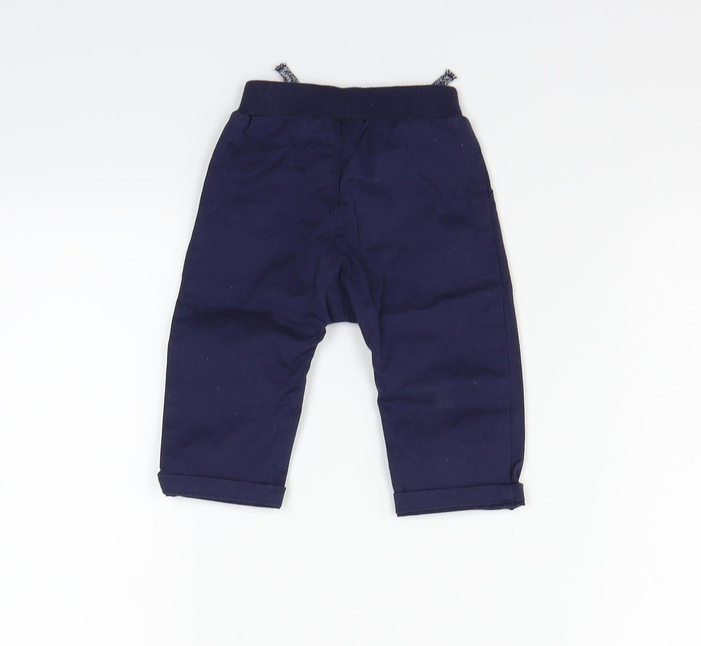 George Boys Blue   Cargo Trousers Size 3-6 Months