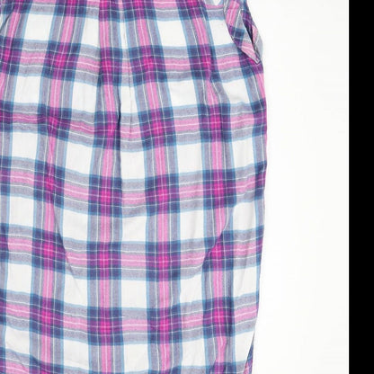 Papaya Womens Blue Check  Basic Button-Up Size 10