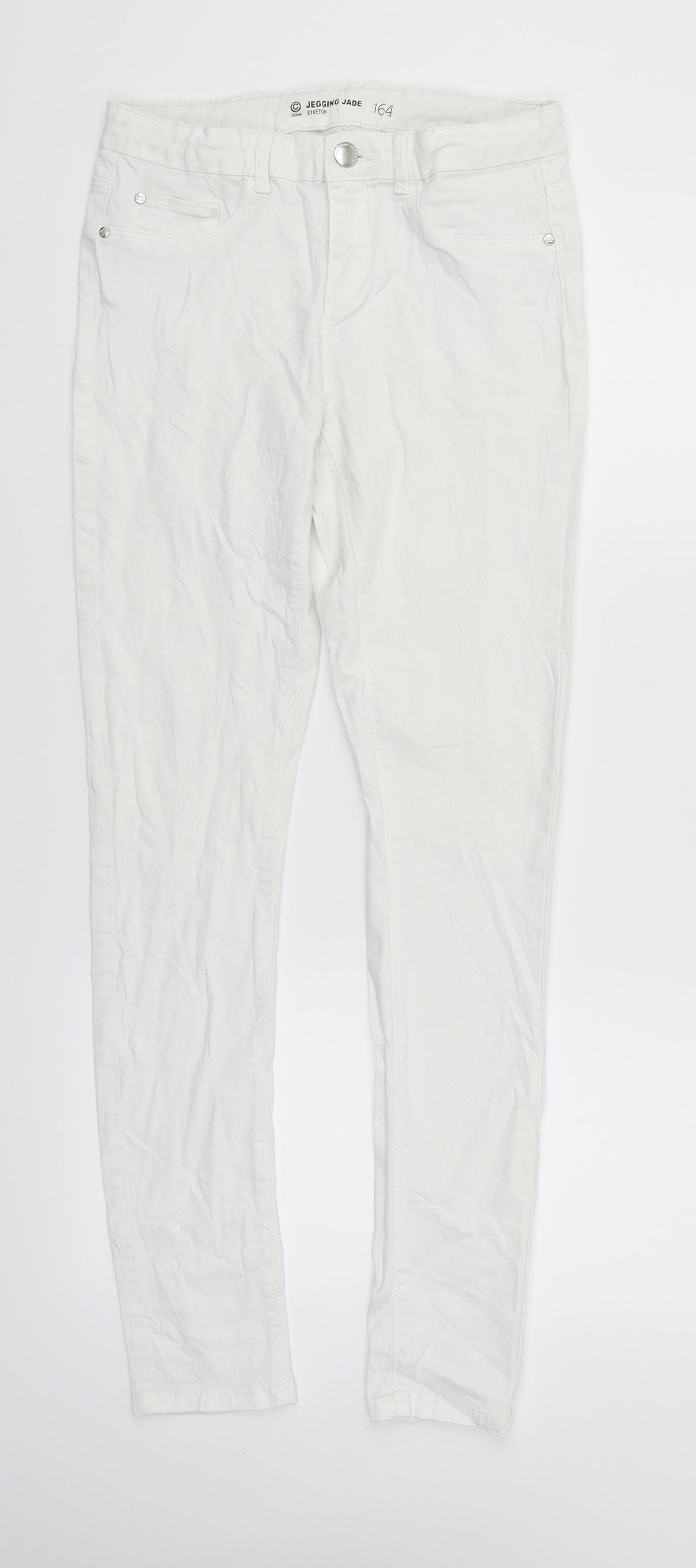 cubas as Womens White   Straight Jeans Size 26 in L29 in