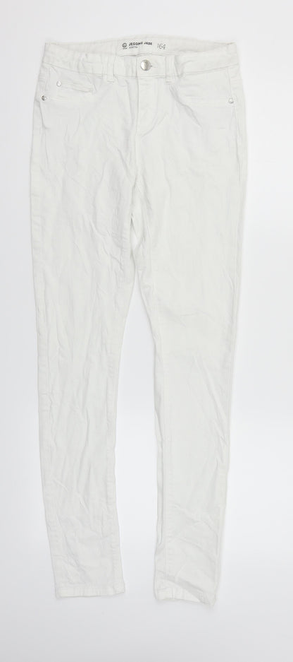 cubas as Womens White   Straight Jeans Size 26 in L29 in