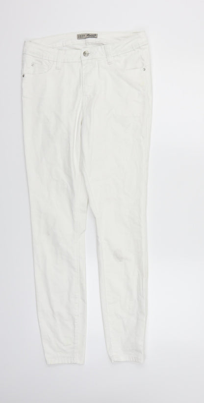 deniem & co Womens White   Straight Jeans Size 12 L29 in