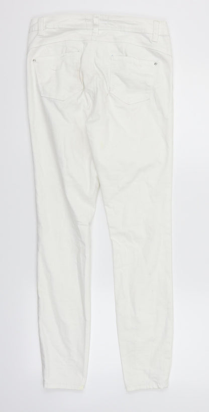deniem & co Womens White   Straight Jeans Size 12 L29 in