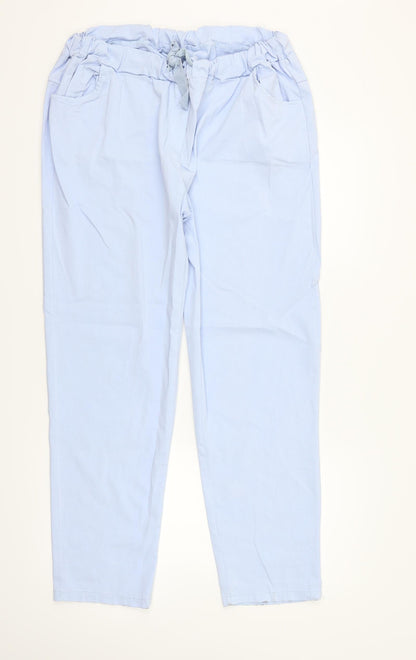 Womens UK Size 32 in Preworn Regular Fit  Blue Trousers