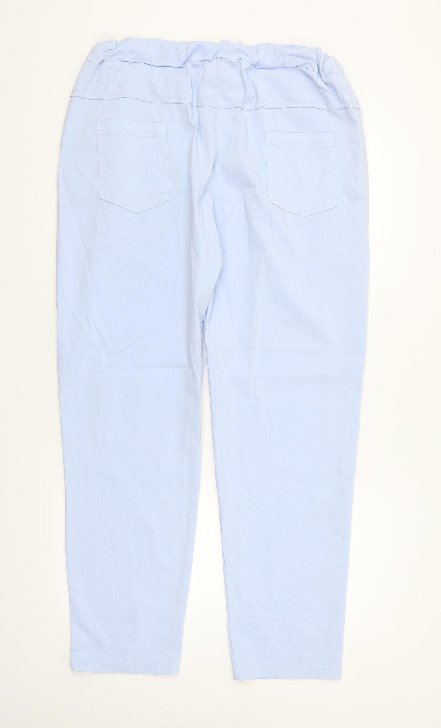 Womens UK Size 32 in Preworn Regular Fit  Blue Trousers