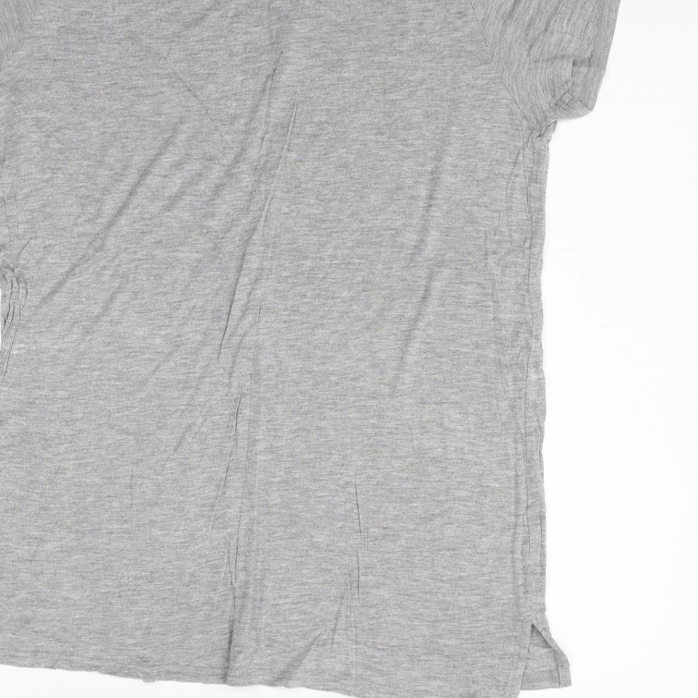 Womens UK Size 12 Studio Grey Basic T-Shirt