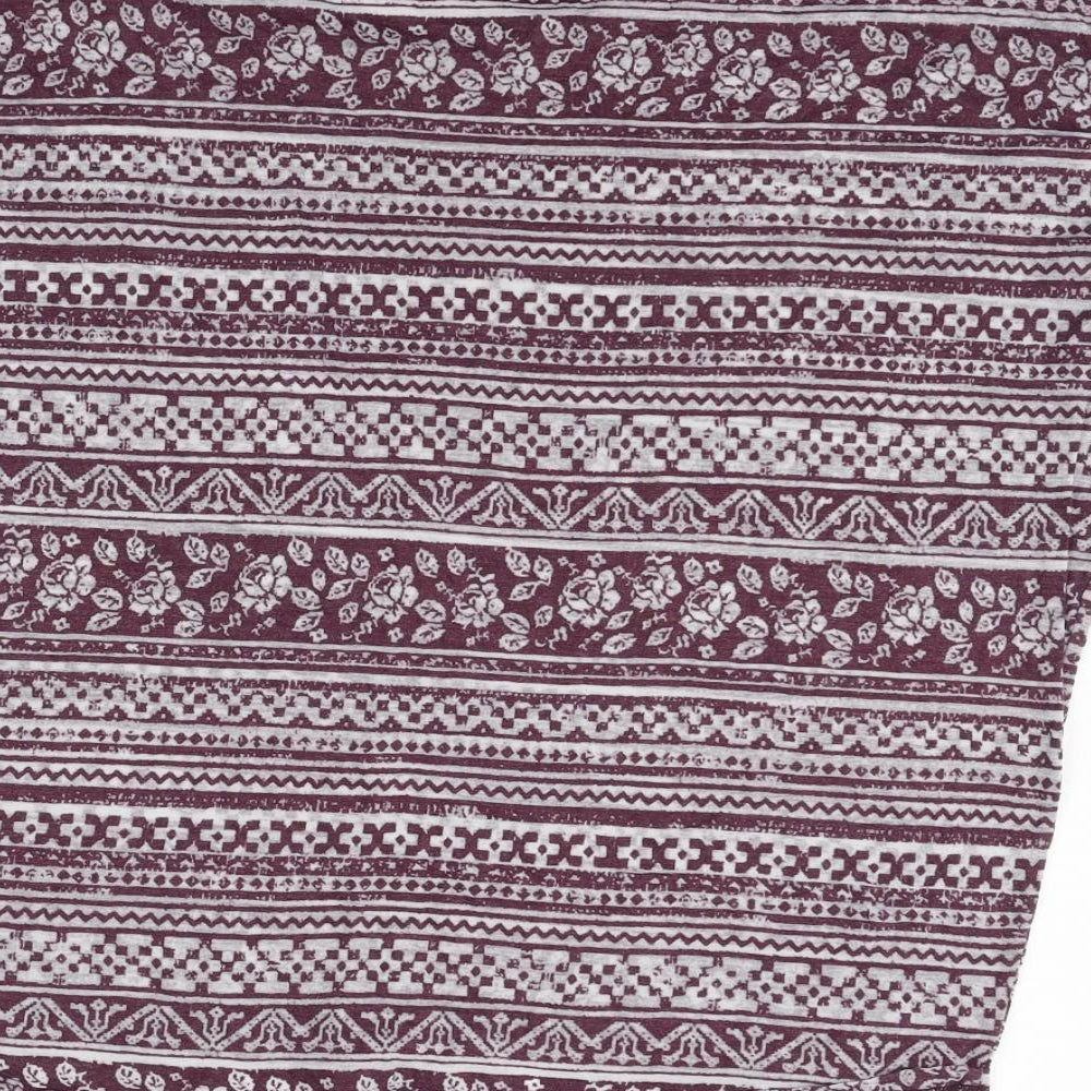 Womens UK Size 16 New Look Purple Basic T-Shirt
