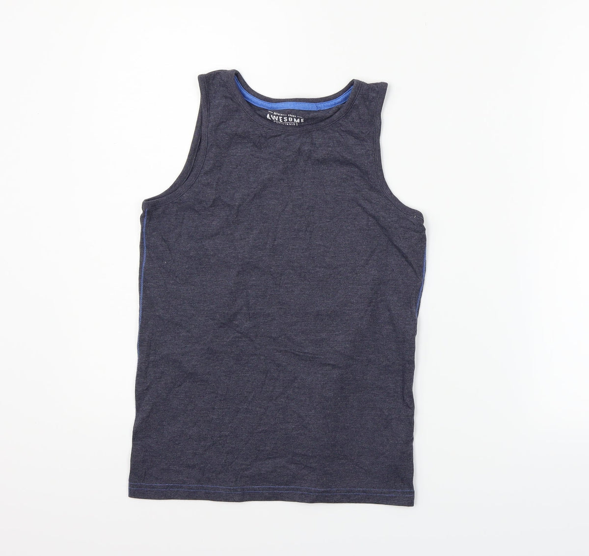 F&F Girls Grey   Basic Tank Size 9-10 Years