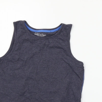 F&F Girls Grey   Basic Tank Size 9-10 Years
