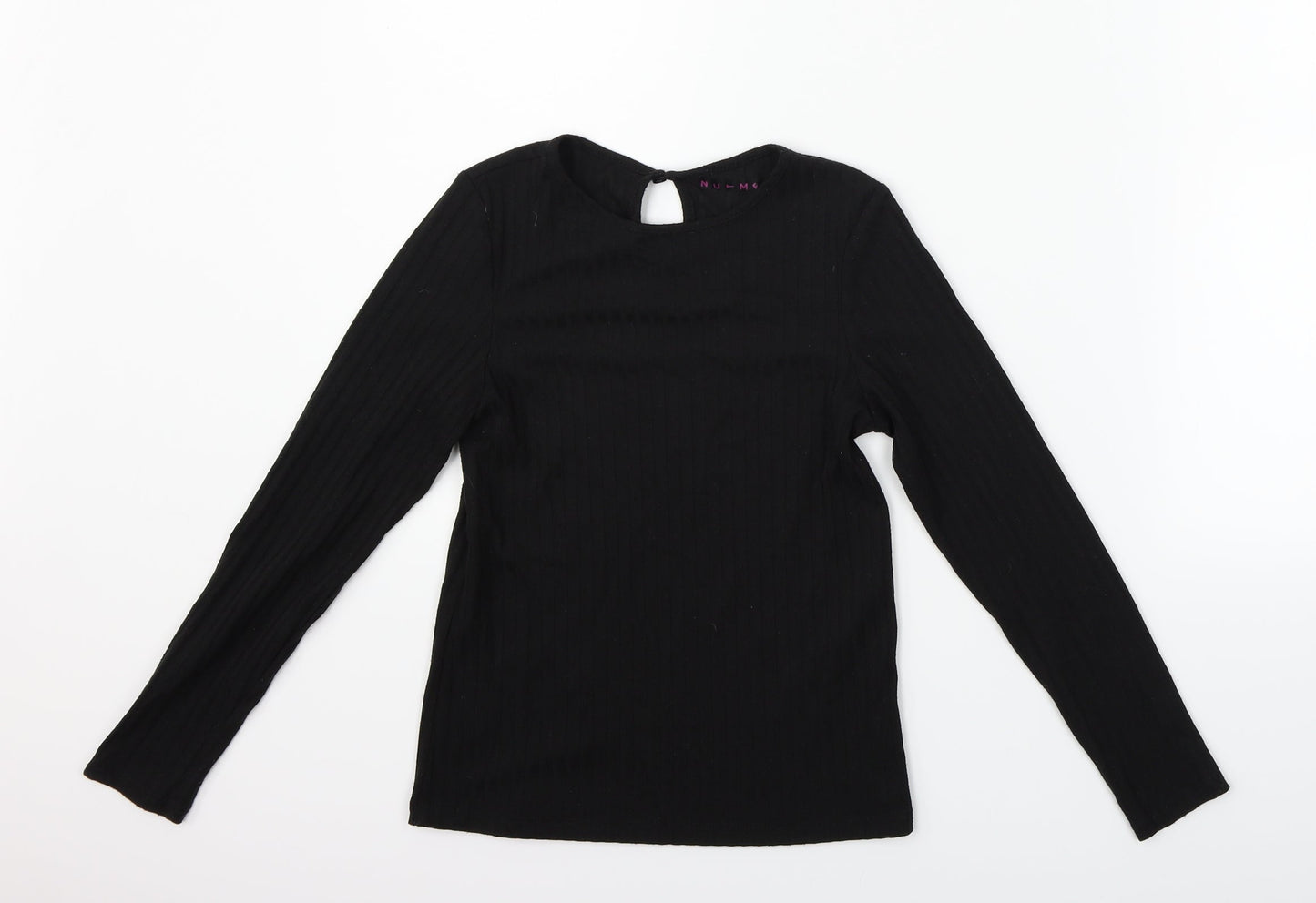 Nutmeg Girls Black   Pullover Jumper Size 10-11 Years