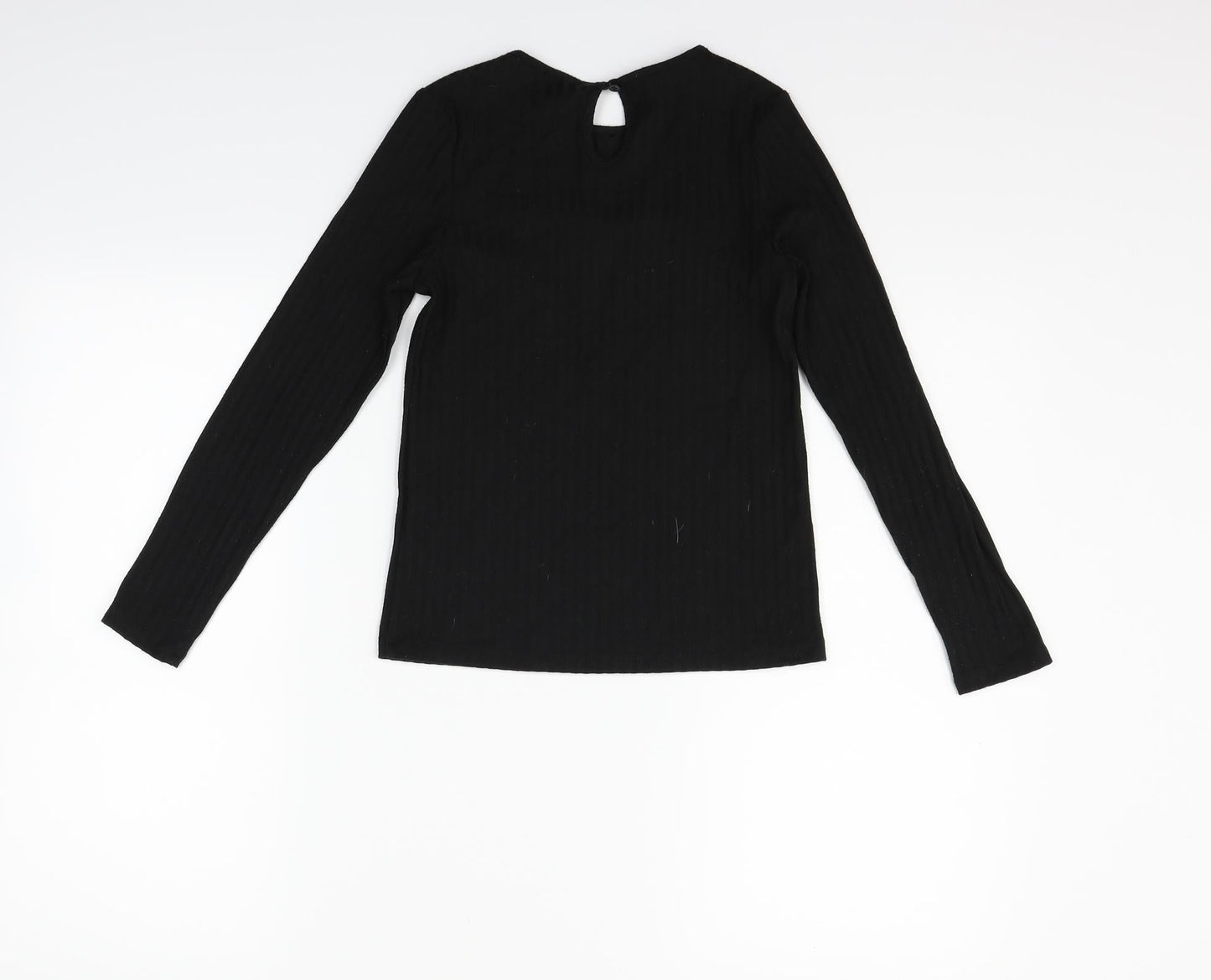 Nutmeg Girls Black   Pullover Jumper Size 10-11 Years