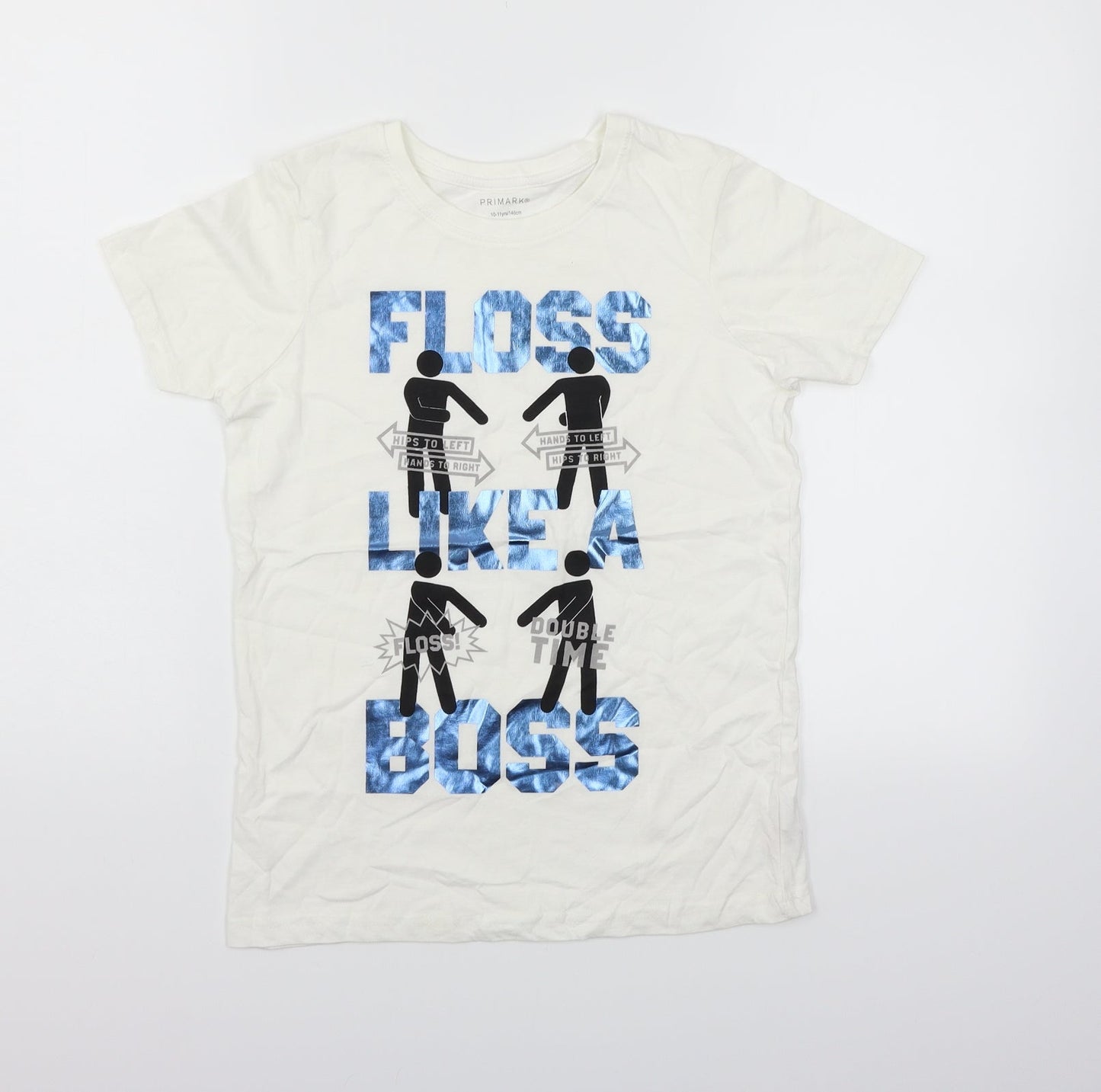 Primark Womens White   Basic T-Shirt Size 10