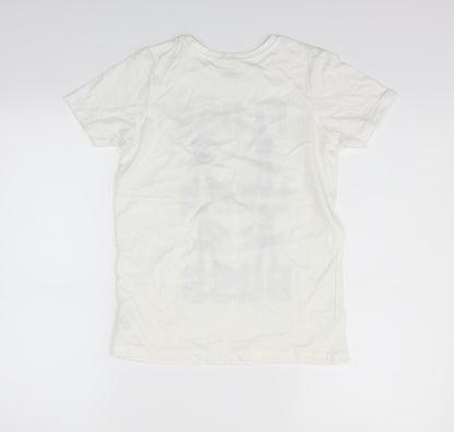 Primark Womens White   Basic T-Shirt Size 10