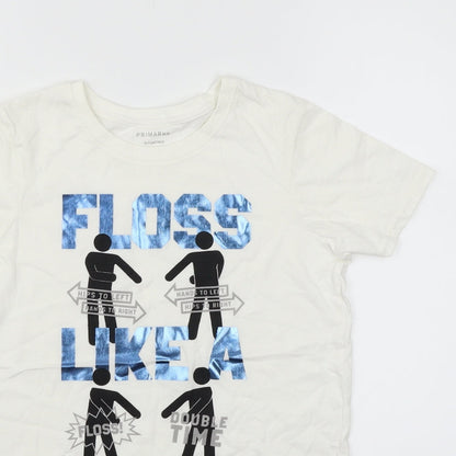 Primark Womens White   Basic T-Shirt Size 10