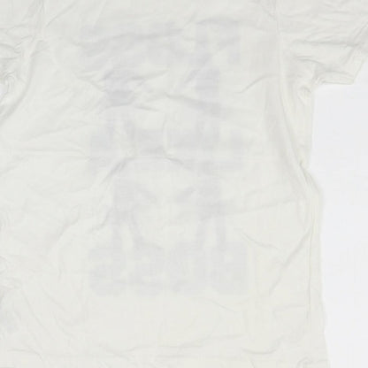 Primark Womens White   Basic T-Shirt Size 10