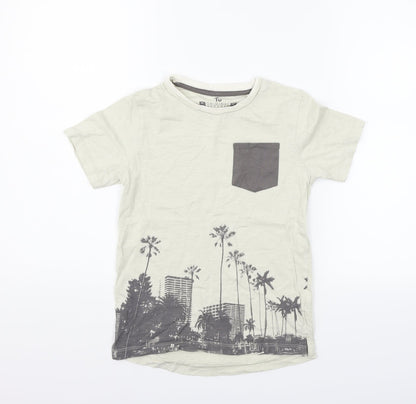 Tu Girls Beige   Basic T-Shirt Size 9 Years