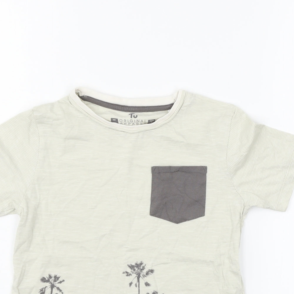Tu Girls Beige   Basic T-Shirt Size 9 Years