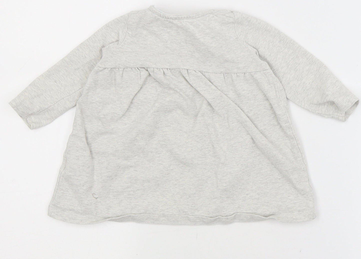 F&F Baby Grey   T-Shirt Dress  Size 3-6 Months  - animal, nature