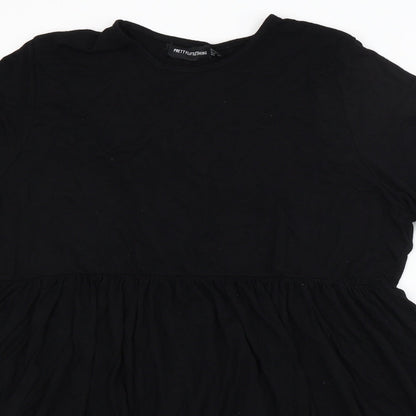 PRETTYLITTLETHING Womens Black   Fit & Flare  Size 10