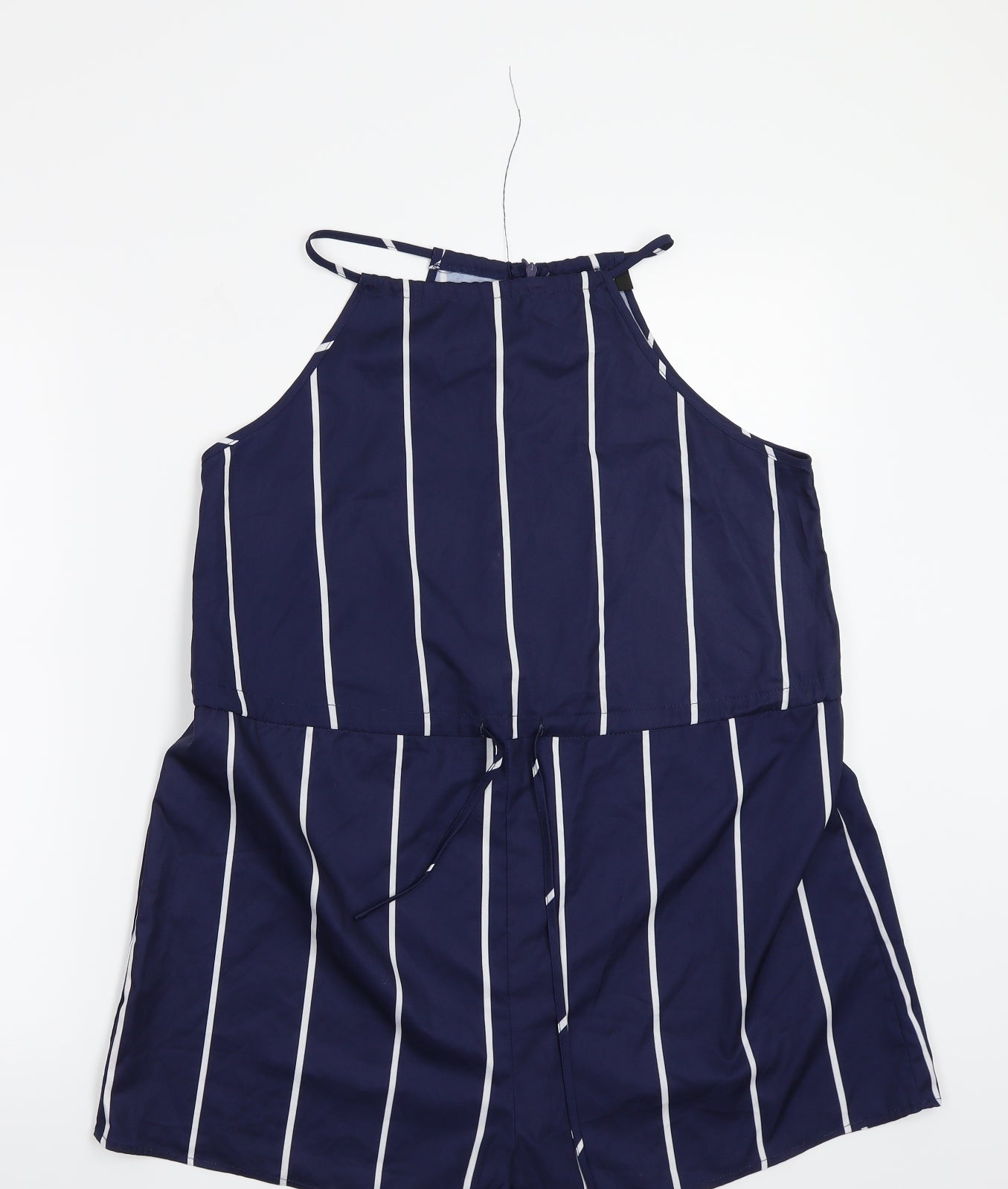 yoines Womens Blue Striped  Bodysuit One-Piece Size M