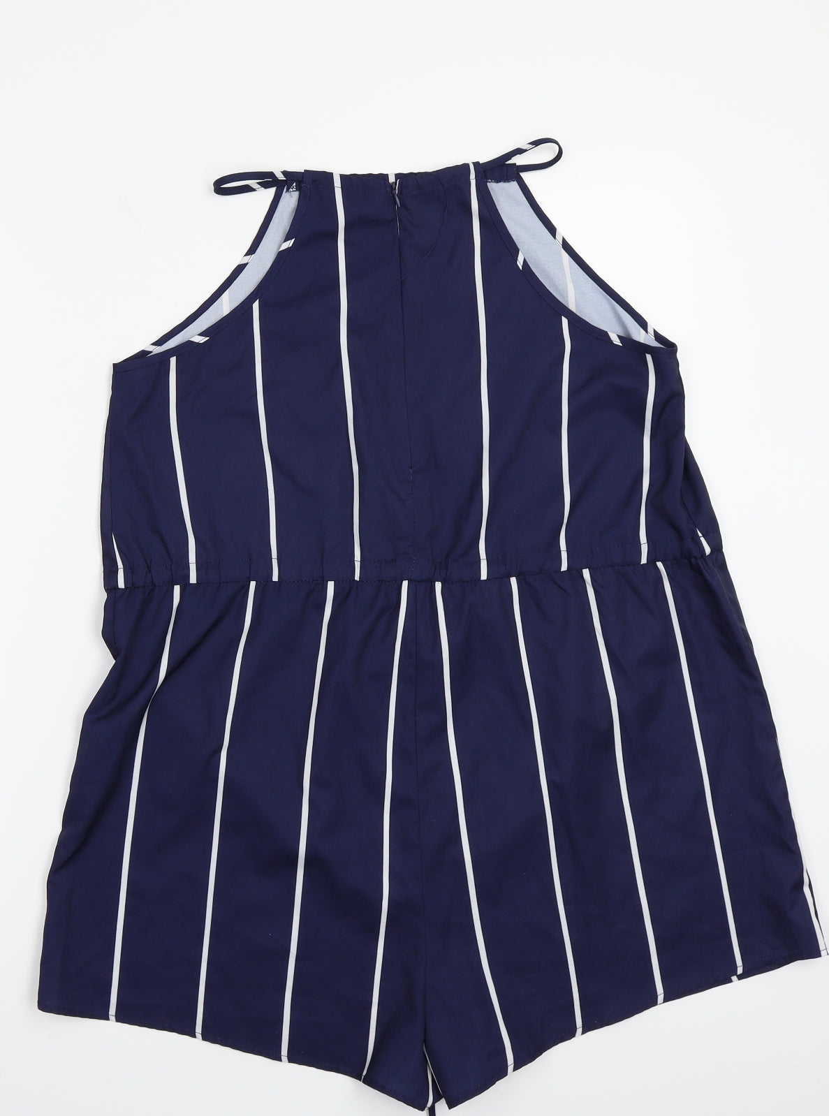 yoines Womens Blue Striped  Bodysuit One-Piece Size M